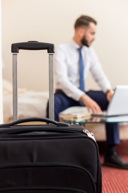 Premium Photo Successful Businessman In Hotel Room