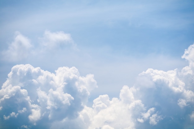 Premium Photo | Summer blue sky soft cloud white huge heap cloud sunshine