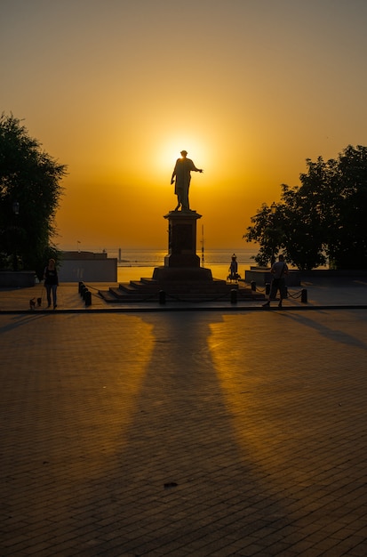 Premium Photo Summer Dawn On Primorsky Boulevard In Odessa Ukraine