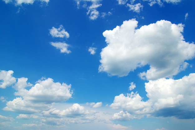 Premium Photo | Sunny sky background with tiny clouds