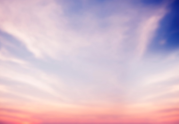 夕日と曇りの青い空の壁紙 無料の写真