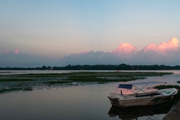 Premium Photo | Sunset or sunrise on tissa lake