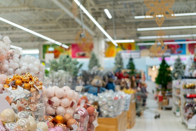 Premium Photo | Supermarket in christmas