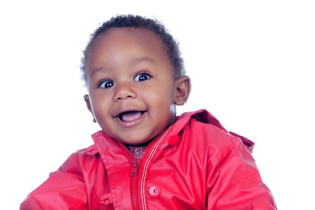 驚いたアフリカの赤ちゃんは笑って プレミアム写真