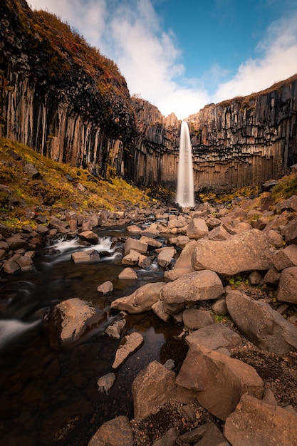 Premium Photo Svartifoss Waterfall In Skaftafell National Park In South Iceland