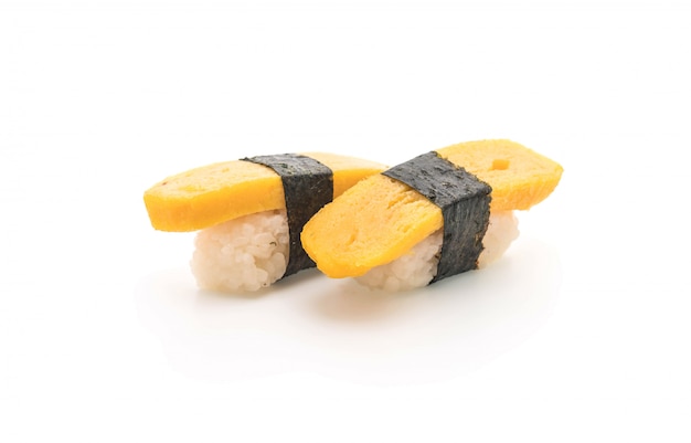 Premium Photo | Sweet egg nigiri sushi - japanese food style