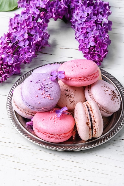 Premium Photo | Sweet french macaroons