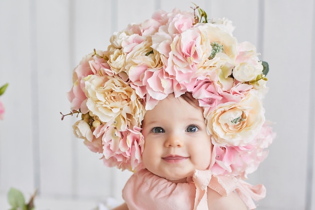 baby hats with flowers