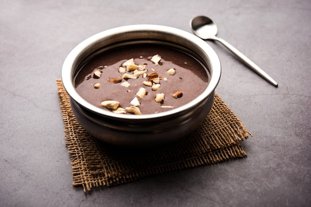 Premium Photo | Sweet Ragi Malt Or Healthy Ragi Porridge In A Bowl ...