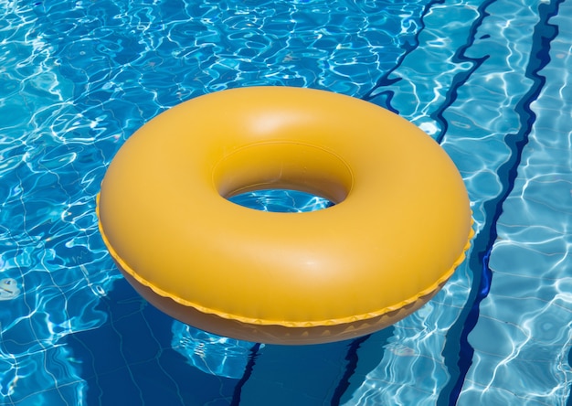 Premium Photo | Swimming pool inner tube