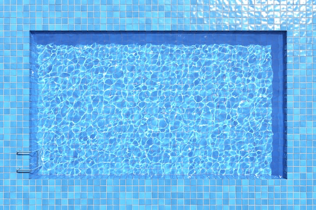 Premium Photo | Swimming pool water background. top view, 3d illustration