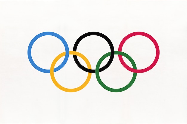 Symbol of olympic games flag Premium Photo