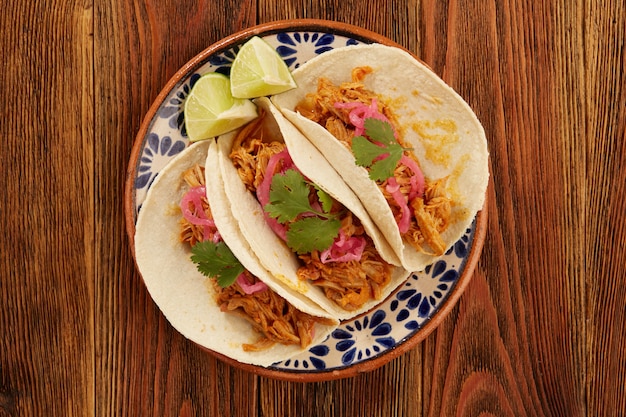 Premium Photo | Tacos de cochinita pibil comida tipica mexicana