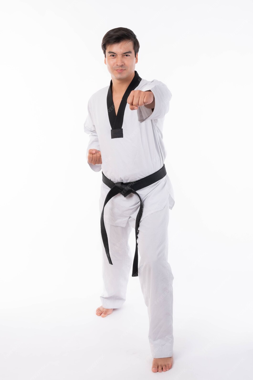 premium-photo-taekwondo-punching-straight-punch-black-belt