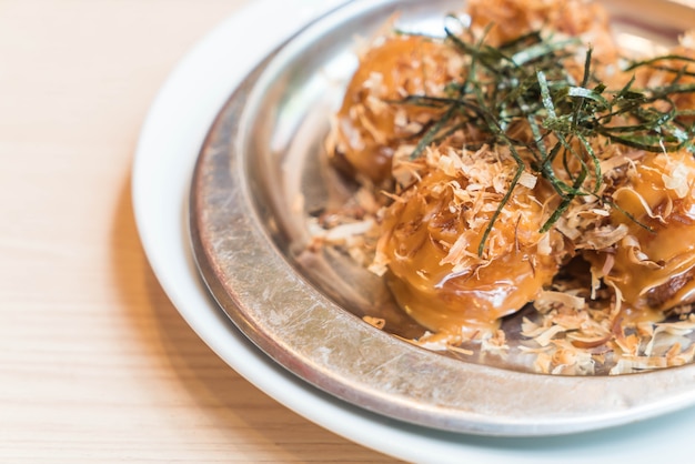 Premium Photo | Takoyaki or octopus balls