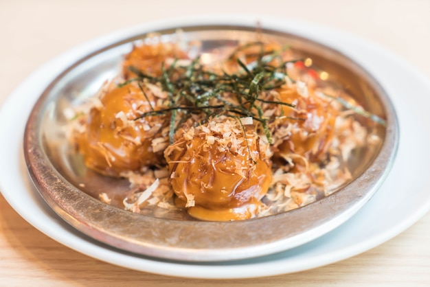 Premium Photo | Takoyaki or octopus balls