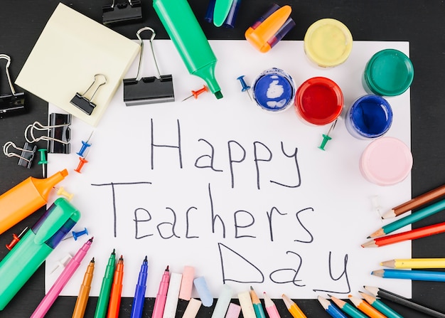 Teacher day greeting | Free Photo