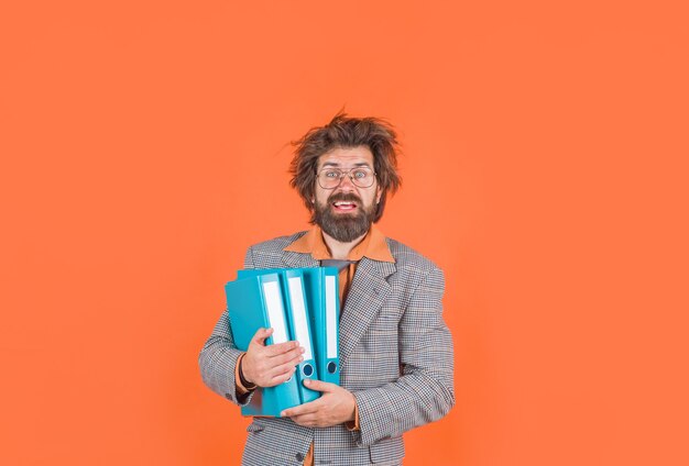 premium-photo-teacher-with-books-bearded-teacher-bearded-man-in-suit