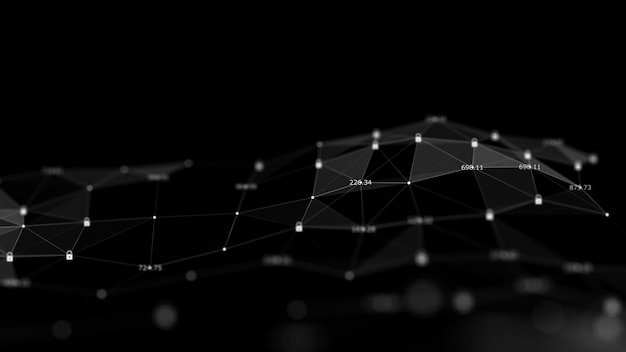 Technology data binary code network conveying connectivity Premium Photo