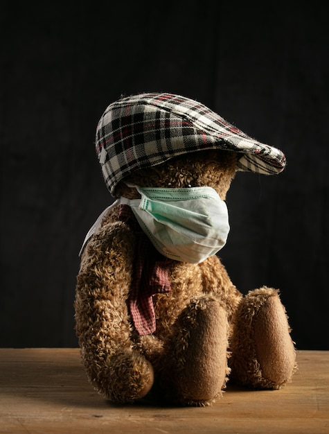 flat cap for teddy bear