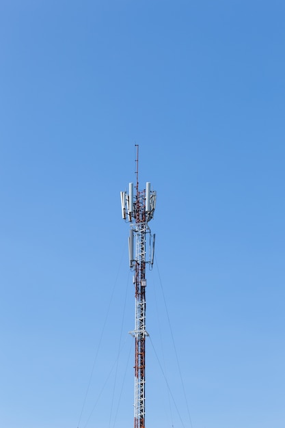 Premium Photo | Telecommunications towers.