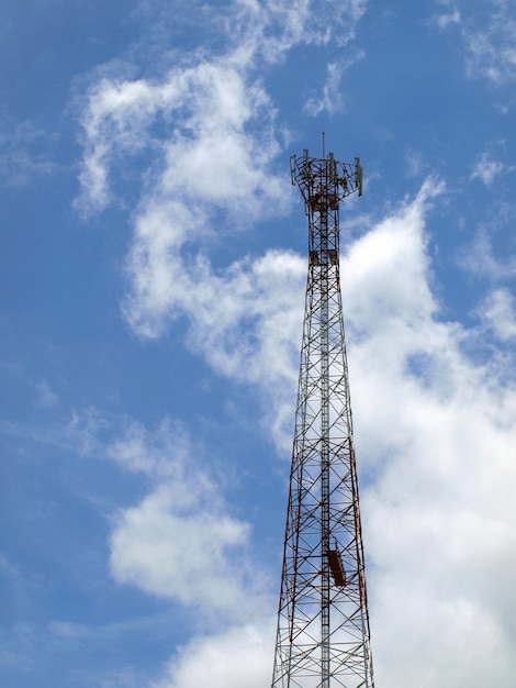 Premium Photo | Telecommunications towers