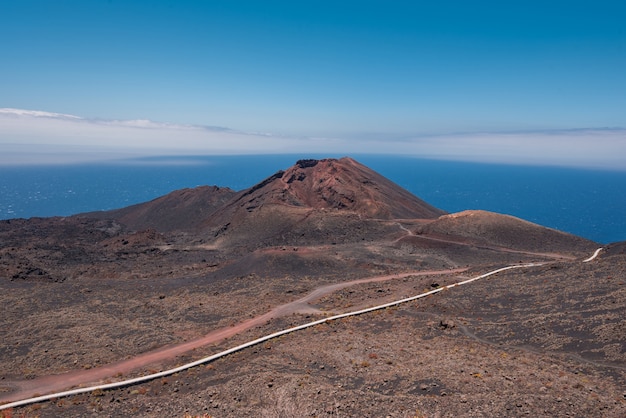 Premium Photo | Teneguia volcano in la palma island, canary islands, spain.