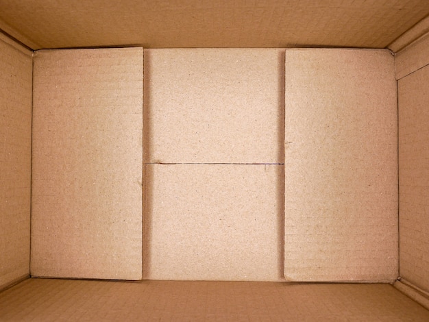 Premium Photo Texture Background Brown Paper Box Empty Open Rectangular Cardboard Box