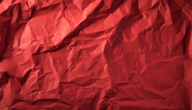 Premium Photo Texture Of Crumpled Red Paper