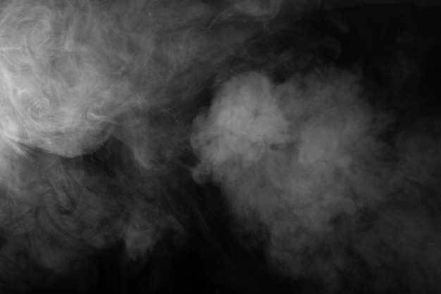 Premium Photo | The texture of smoke on a black background