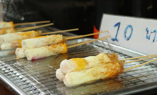 Thai Roll Omelet Street Food Photo Premium Download