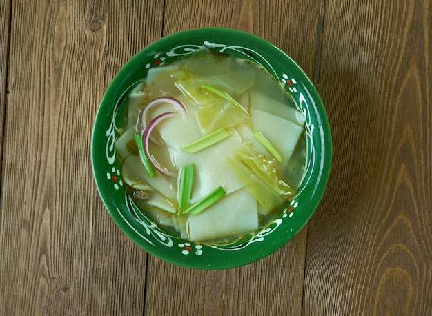 Premium Photo Thenthuk Noodle Soup In Tibetan Cuisine