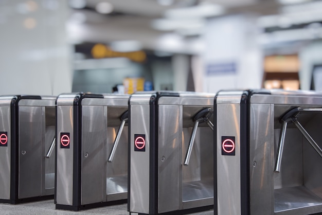Ticket barriers at subway entrance Free Photo Ticket barriers at subway entrance Free Photo
