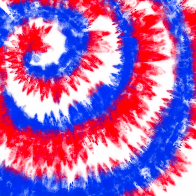 Premium Photo | Tie dye american flag background red and blue color ...