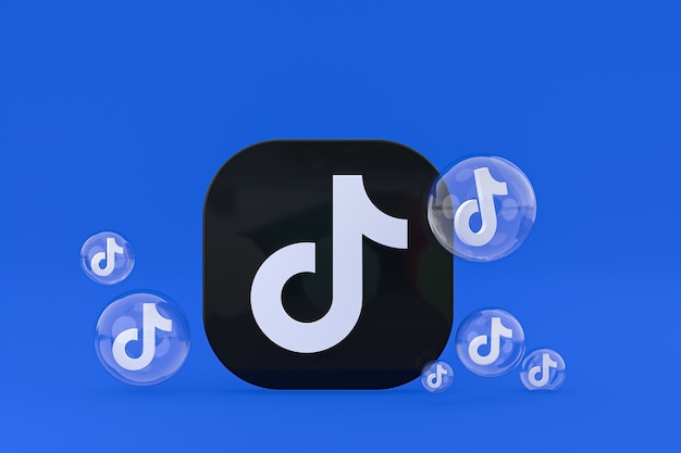 Premium Photo | Tiktok icon on screen smartphone or mobile phone 3d render