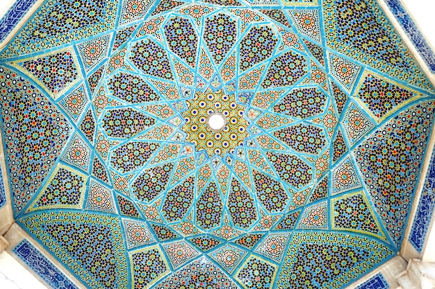 Premium Photo Tilework On The Ceiling Of The Tomb Of Hafez Pavilion