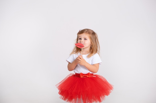 red skirt toddler girl