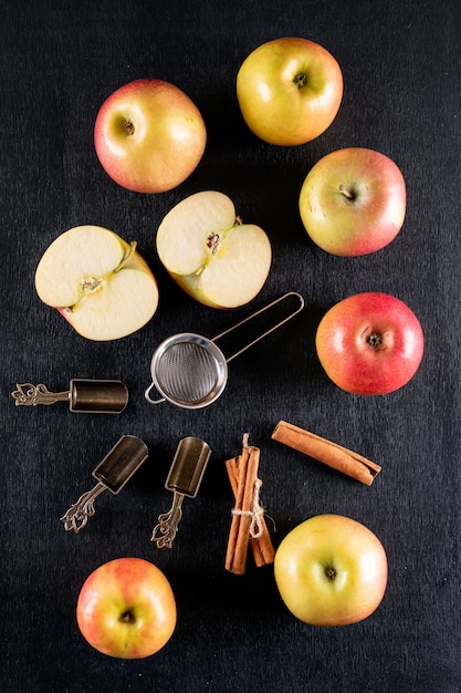 wooden apple tea set