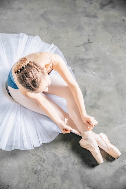 ballet slippers that tie up the leg