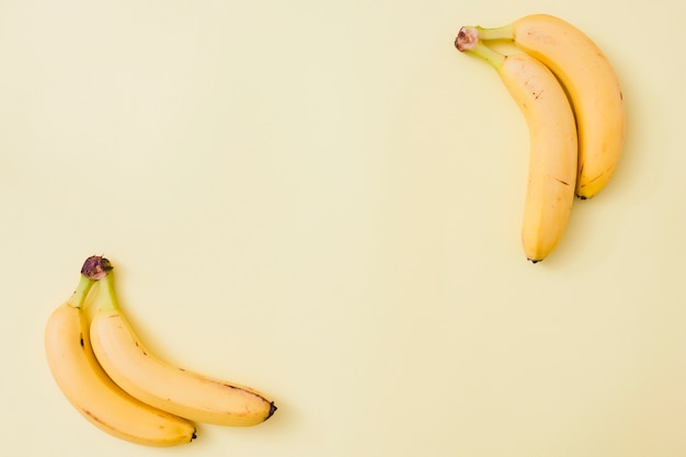 Top view bananas Free Photo