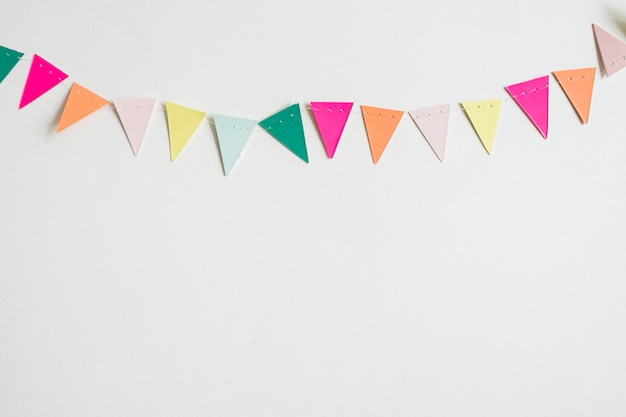 triangle paper garland