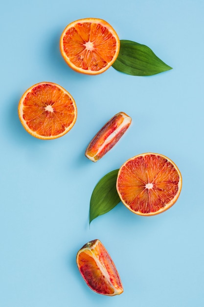 Free Photo | Top view oranges