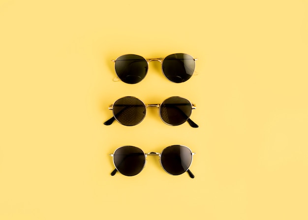 Download Free Photo | Top view sunglasses line