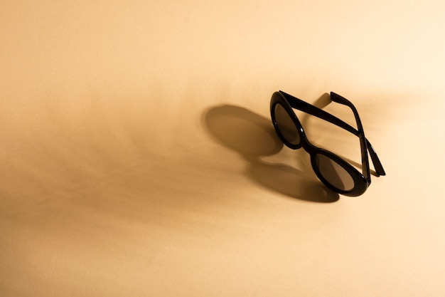 Download Top view sunglasses with shadow | Free Photo