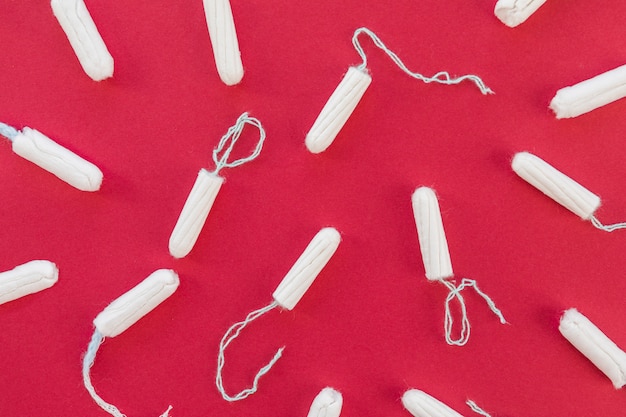 Top view tampons Free Photo
