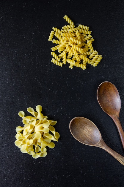 twisted pasta shapes