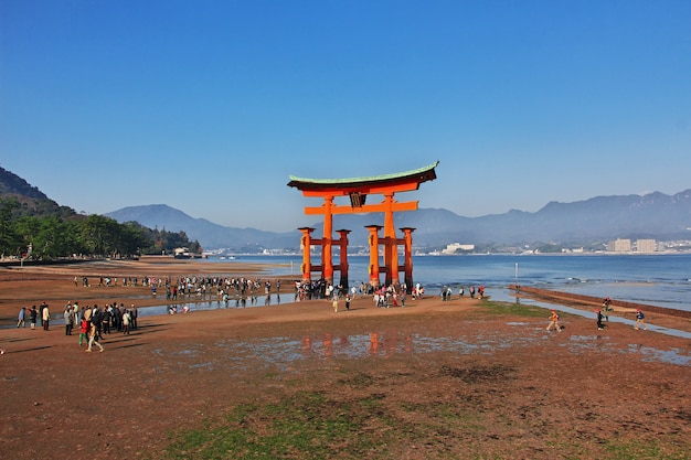 Premium Photo Torii Itsukushima Shrine Miyajima Island Japan