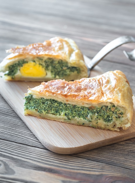 Premium Photo | Torta pascualina - spinach and ricotta tart