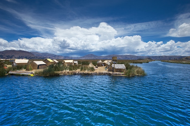 Premium Photo Totora Boat On The Titicaca Lake