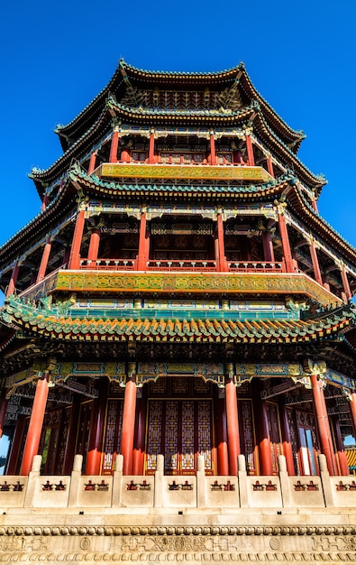 Premium Photo | Tower of buddhist incense in the summer palace ...